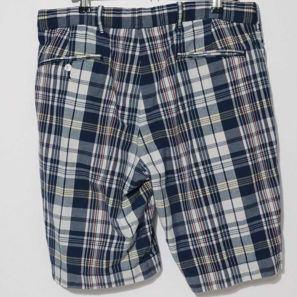 Vintage Polo Ralph Lauren Shorts Mens 36 Plaid Cotton 10